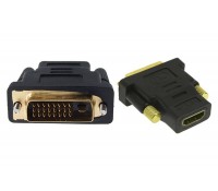 Adapter HDMI 19pin θηλυκό σε DVI 24+1 αρσενικό, Powertech, ADA-H003