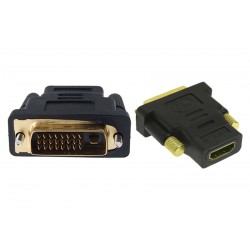 DELOCK αντάπτορας DVI 24+1 σε HDMI 65466, 4K, gold-plated, μαύρος