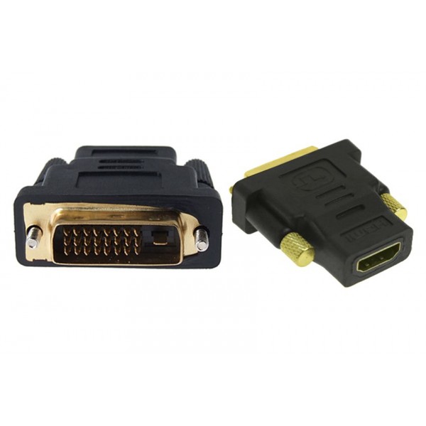 Adapter HDMI 19pin θηλυκό σε DVI 24+1 αρσενικό, Powertech, ADA-H003