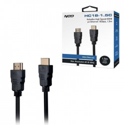 NOD HC18-1.5C| Καλώδιο High Speed HDMI με Ethernet 18Gbps, HDMI αρσ. - HDMI αρσ., 1.5m.
