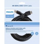 PHILIPS καλώδιο HDMI 2.0 SWV5510, 4K 3D, CCS, μαύρο, 1.5m