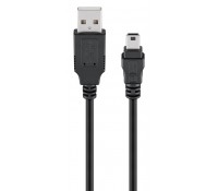 GOOBAY 93623 Καλώδιο USB 2.0 σε USB Mini, 1.5m – Μαύρο
