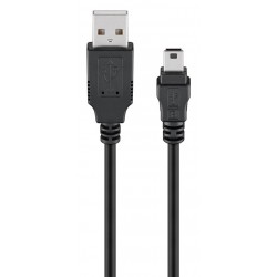 GOOBAY 93623 Καλώδιο USB 2.0 σε USB Mini, 1.5m – Μαύρο