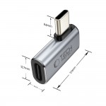 Γωνιακός Αντάπτορας Tech-Protect UltraBoost AA01 Type-C 40Gbps 100W Γκρι Γωνιακός Αντάπτορας Tech-Protect UltraBoost AA01 Type-C 40Gbps 100W Γκρι
