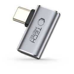 Γωνιακός Αντάπτορας Tech-Protect UltraBoost AA01 Type-C 40Gbps 100W Γκρι