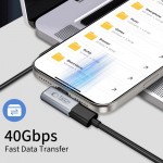 Γωνιακός Αντάπτορας Tech-Protect UltraBoost AA01 Type-C 40Gbps 100W Γκρι Γωνιακός Αντάπτορας Tech-Protect UltraBoost AA01 Type-C 40Gbps 100W Γκρι