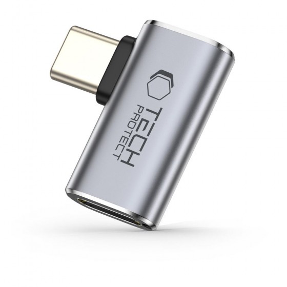 Γωνιακός Αντάπτορας Tech-Protect UltraBoost AA01 Type-C 40Gbps 100W Γκρι