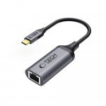 Tech-Protect UltraBoost USB-C σε RJ45 Ethernet Adapter 1000Mbps, 20cm, Μαύρο Tech-Protect UltraBoost USB-C σε RJ45 Ethernet Adapter 1000Mbps, 20cm, Μαύρο