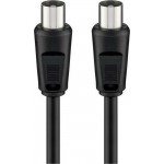 GOOBAY καλώδιο κεραίας αρσενικό 68148, <70dB, CCS, 2.5m, μαύρο