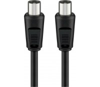 GOOBAY καλώδιο κεραίας αρσενικό 68148, <70dB, CCS, 2.5m, μαύρο