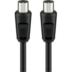 GOOBAY καλώδιο κεραίας αρσενικό 68148, <70dB, CCS, 2.5m, μαύρο