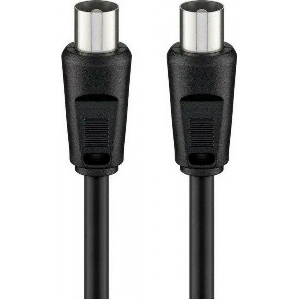 GOOBAY καλώδιο κεραίας αρσενικό 68148, <70dB, CCS, 2.5m, μαύρο