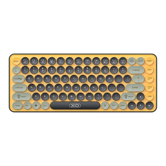 XO KB-12 YELLOW COLOR|Ασύρματο πληκτρολόγιο