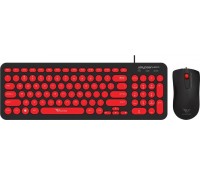 U2000BR ALCATROZ WIRED MOUSE AND KEYBOARD JELLYBEAN U2000 B.RED