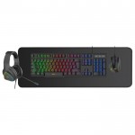 NOD PLATOON 4in1 Gaming bundle| Ενσύρματο RGB gaming πληκτρολόγιο, Ενσύρματα RGB gaming ακουστικά, Ενσύρματο RGB gaming ποντίκι και μαύρο υφασμάτινο mousepad