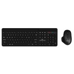 POWERTECH set ποντίκι & πληκτρολόγιο PT-1154, 2.4GHz & Bluetooth, μαύρο