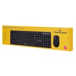 POWERTECH PT-1541 Ασύρματο Σετ Πληκτρολόγιο & Ποντίκι 2.4GHz – Αθόρυβο, Μαύρο
