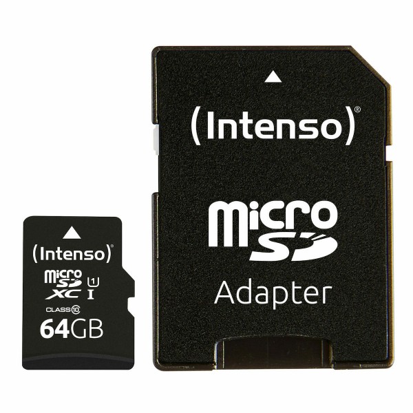 Κάρτα Μνήμης Intenso microSDXC 64GB Class 10 UHS-I Κάρτα Μνήμης Intenso microSDXC 64GB Class 10 UHS-I