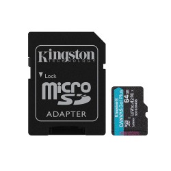 Kingston microSD Memory Card 64GB Canvas Go! Plus (SDCG3/64GB) (KINSDCG3/64GB)