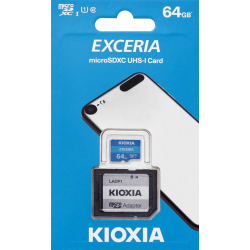 KIOXIA Micro SDXC 64GB με αντάπτορα UHS-I Class 10 (M203)