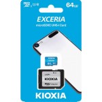 Kioxia EXCERIA microSDXC 64GB U1 UHS-I 100MB/s με αντάπτορα