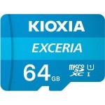 Kioxia EXCERIA microSDXC 64GB U1 UHS-I 100MB/s με αντάπτορα