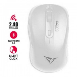 ALCATROZ SILENT AIRMOUSE DUO 7X WIRELESS/BT MOUSE WHITE