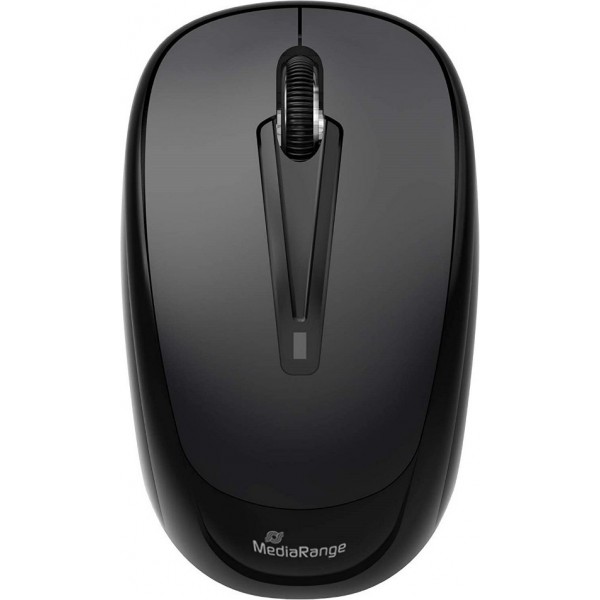 MediaRange Optical Mouse Wireless 3-Button (Black, Wireless) (MROS216)