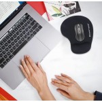 POWERTECH Mouse Pad PT-1293 με Στήριγμα Καρπού, 23x19x1.8cm, Μαύρο