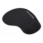 POWERTECH Mouse Pad PT-1293 με Στήριγμα Καρπού, 23x19x1.8cm, Μαύρο