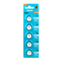 VINNIC ΜΠΑΤΑΡΙΕΣ ΝΟΜΙΣΜΑΤΟΣ ΛΙΘΙΟΥ CR1632 3V Li-ion 5 ΤΕΜ.