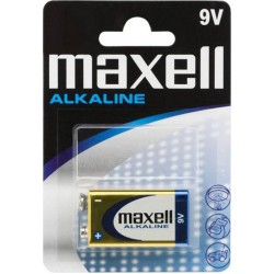 MAXELL αλκαλική μπαταρία 6LR61M/9V, 1τμχ