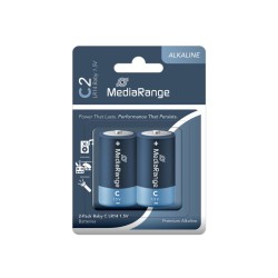 MediaRange Premium Alkaline Batteries Baby C|LR14|1.5V Pack 2 (MRBAT108)