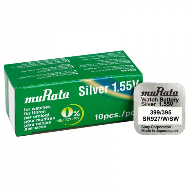 Murata SR927SW 395/399 Ασημοξείδιο Μπαταρία Ρολογιού 1.55V