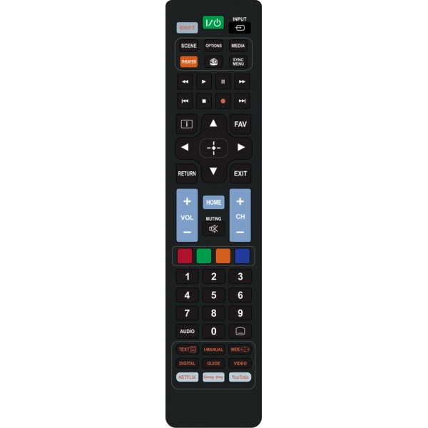 POWERTECH Τηλεχειριστήριο PT-833 για τηλεοράσεις Sony POWERTECH Τηλεχειριστήριο PT-833 για τηλεοράσεις Sony