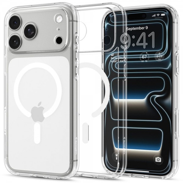 Θήκη Spigen Ultra Hybrid MagSafe για iPhone 17 Pro / 18 Pro Clear White ACS12155 Θήκη Spigen Ultra Hybrid MagSafe για iPhone 17 Pro / 18 Pro Clear White ACS12155