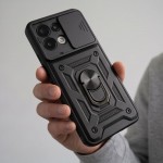Tech-Protect CamShield Pro Θήκη για Xiaomi Redmi 17 4G / 5G με Κάλυμμα Κάμερας & Ring 360° Μαύρη