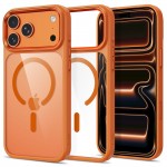 Tech-Protect Magmat MagSafe CC Θήκη για iPhone 17 Pro / 18 Pro – Διάφανη με Πορτοκαλί Πλαίσιο