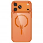 Tech-Protect Magmat MagSafe CC Θήκη για iPhone 17 Pro / 18 Pro – Διάφανη με Πορτοκαλί Πλαίσιο