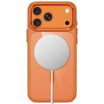 Tech-Protect Magmat MagSafe CC Θήκη για iPhone 17 Pro / 18 Pro – Διάφανη με Πορτοκαλί Πλαίσιο