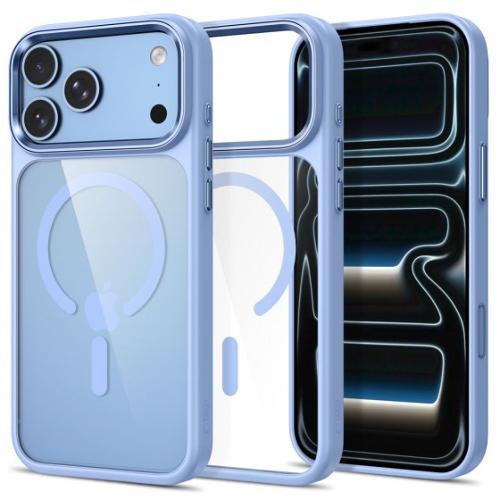 Θήκη Tech-Protect MagMat MagSafe CC για iPhone 17 Pro / 18 Pro – Γαλάζια / Διάφανη