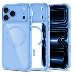 Tech-Protect MagPeak MagSafe CC – Θήκη για iPhone 17 Pro / 18 Pro, Γαλάζια / Διάφανη
