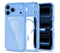 Θήκη Tech-Protect MagPeak MagSafe CC για iPhone 17 Pro Max / 18 Pro Max – Γαλάζια / Διάφανη