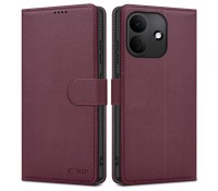 Θήκη Πορτοφόλι Tech-Protect Wallet για Xiaomi Redmi Note 17 Pro 5G – Μπορντό (Mulberry)