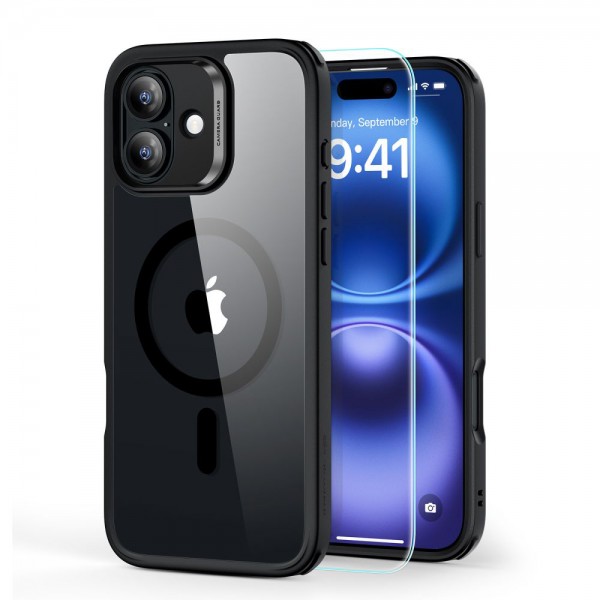 ESR Classic Hybrid Halolock Magsafe Back Cover και tempered glass για iphone 16 plus