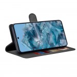 Techsuit Book Δερματίνης - Σιλικόνης Μαύρο για Google Pixel 8 Pro