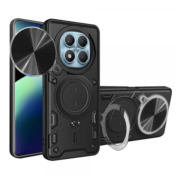 Techsuit CamGuard Pro Σκληρή Θήκη με Προστασία Κάμερας & Δαχτυλίδι για Xiaomi Redmi Note 14 Pro 4G – Μαύρη Techsuit CamGuard Pro Σκληρή Θήκη με Προστασία Κάμερας & Δαχτυλίδι για Xiaomi Redmi Note 14 Pro 4G – Μαύρη