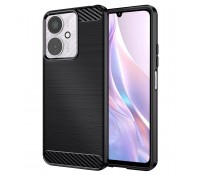 Techsuit Carbon Silicone Θήκη για Xiaomi Redmi 13C 4G / Redmi 13C 5G / POCO C65 – Μαύρη
