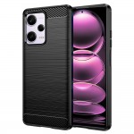 Techsuit Carbon Back Cover Σιλικόνης Μαύρο για Redmi Note 12 Pro / Poco X5 Pro Techsuit Carbon Back Cover Σιλικόνης Μαύρο για Redmi Note 12 Pro / Poco X5 Pro