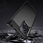 Techsuit Carbon Back Cover Σιλικόνης Μαύρο για Redmi Note 12 Pro / Poco X5 Pro Techsuit Carbon Back Cover Σιλικόνης Μαύρο για Redmi Note 12 Pro / Poco X5 Pro
